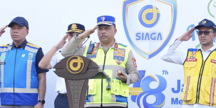 Kakorlantas Hadiri Apel Terpadu Jasa Marga