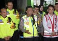 Kakorlantas Polri Irjen Pol. Agus Suryonugroho meninjau Pos Terpadu KM 57