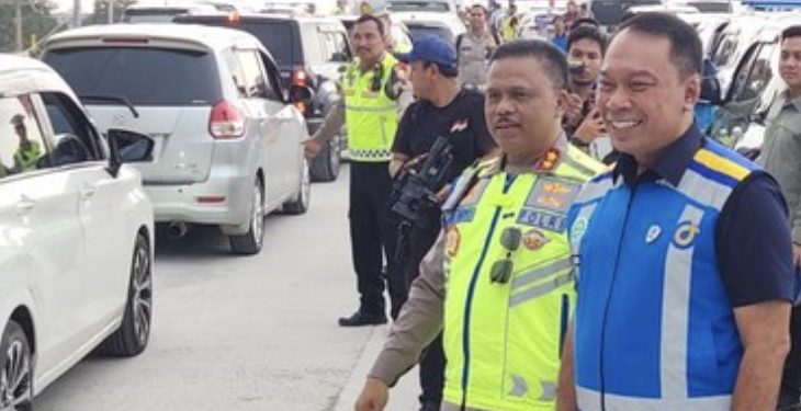 Kakorlantas Tinjau Tol Fungsional Japek II, Pastikan Arus Balik Terkendali