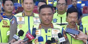 Korlantas Polri telah memberlakukan one way tahap kedua di Km 263 Tol Pejagan hingga km 70 Tol Cikampek Utama