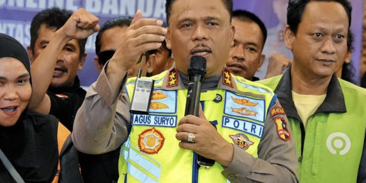 Kakorlantas Hadiri Giat Polantas Menyapa di Banjarmasin