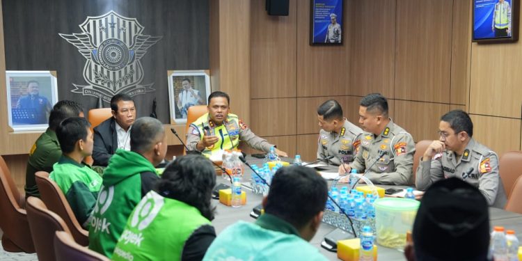 Kakorlantas Polri Terima Audiensi Ojol Jambi, Dorong Pembentukan Asosiasi Ojol Nusantara