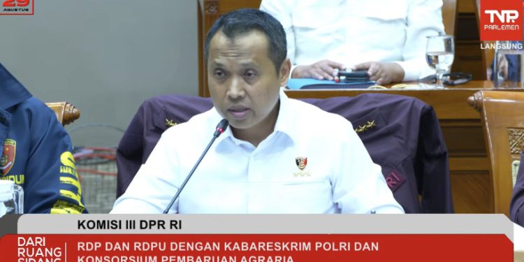 Kabareskrim Paparkan Penanganan 32 Laporan Konflik Agraria di DPR