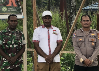 Gambar sinergi TNI-Polri dan BMP RI DPC Mimika cegah kebakaran lahan