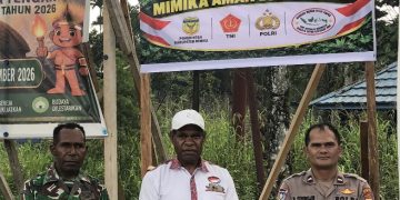 Gambar imbauan pencegahan kebakaran hutan dan lahan di Mimika