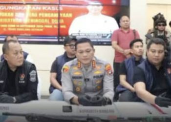 Gambar Pengungkapan perkara bentrokan konflik lahan Pulau Setokok Batam oleh Tim URC Bareskrim Polresta Barelang