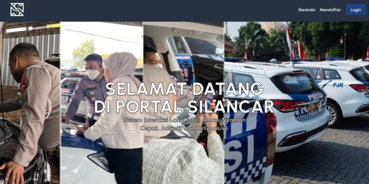 Gambar aplikasi SILANCAR sistem cerdas operasional Korlantas berbasis standar SPBE