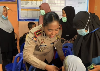 Gambar bakti kesehatan gratis Polres Agam di Parit Panjang