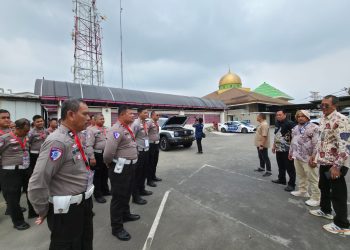 Gambar fitur SILANCAR pada kendaraan patroli Korlantas Polri