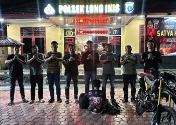 Gambar penangkapan pelaku pencurian di Desa Sarigadung Tanah Bumbu
