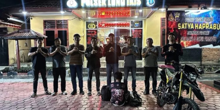 Gambar penangkapan pelaku pencurian di Desa Sarigadung Tanah Bumbu
