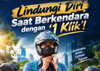 Gambar pentingnya helm SNI dan sabuk pengaman untuk keselamatan berkendara