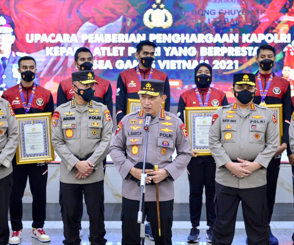 Apresiasi Kapolri Bagi Anggota Polri Berprestasi di Sea Games Vietnam