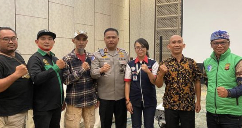 Kakorlantas Polri Irjen Agus Suryonugroho bersilaturahmi dengan perwakilan komunitas driver ojek online (ojol) Nusantara