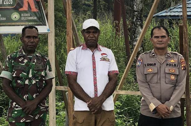 Gambar sinergi TNI-Polri dan BMP RI DPC Mimika cegah kebakaran lahan