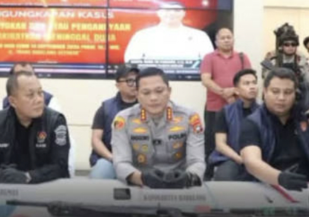 Gambar Pengungkapan perkara bentrokan konflik lahan Pulau Setokok Batam oleh Tim URC Bareskrim Polresta Barelang