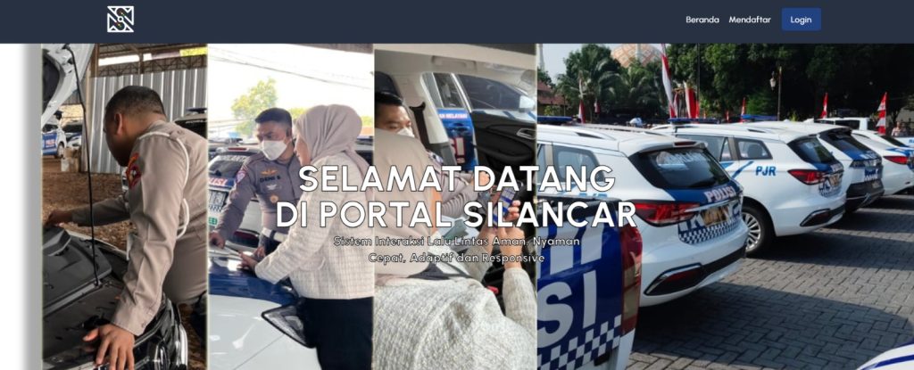 Gambar aplikasi SILANCAR sistem cerdas operasional Korlantas berbasis standar SPBE