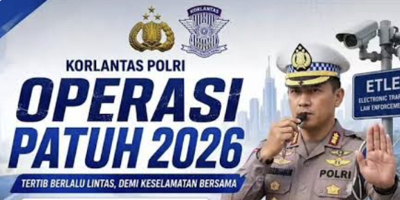 Gambar Operasi Patuh 2026 tilang elektronik ETLE untuk keselamatan jalan